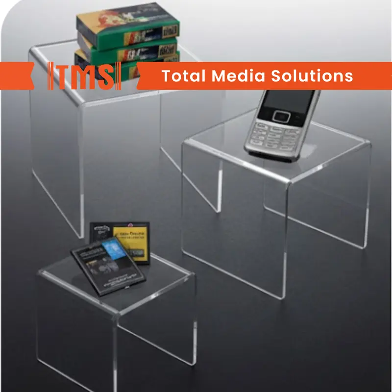 Clear Acrylic Shop Window Risers